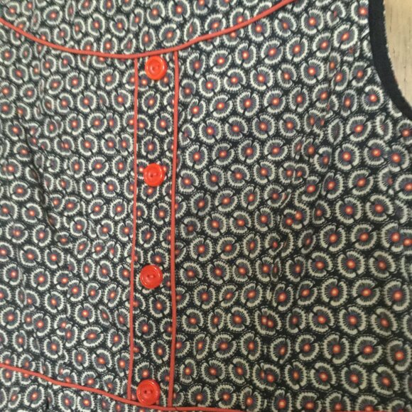 Axueh Vintage style cotton rockabilly fit and flare dress floral print size L - Picture 3 of 6